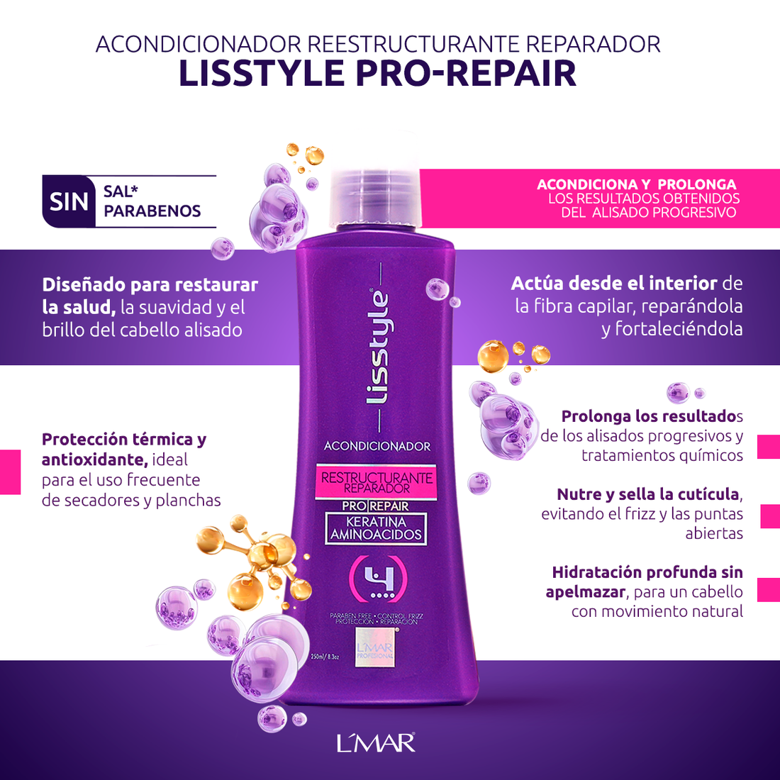 ACONDICIONADOR REESTRUCTURANTE REPARADOR LISSTYLE