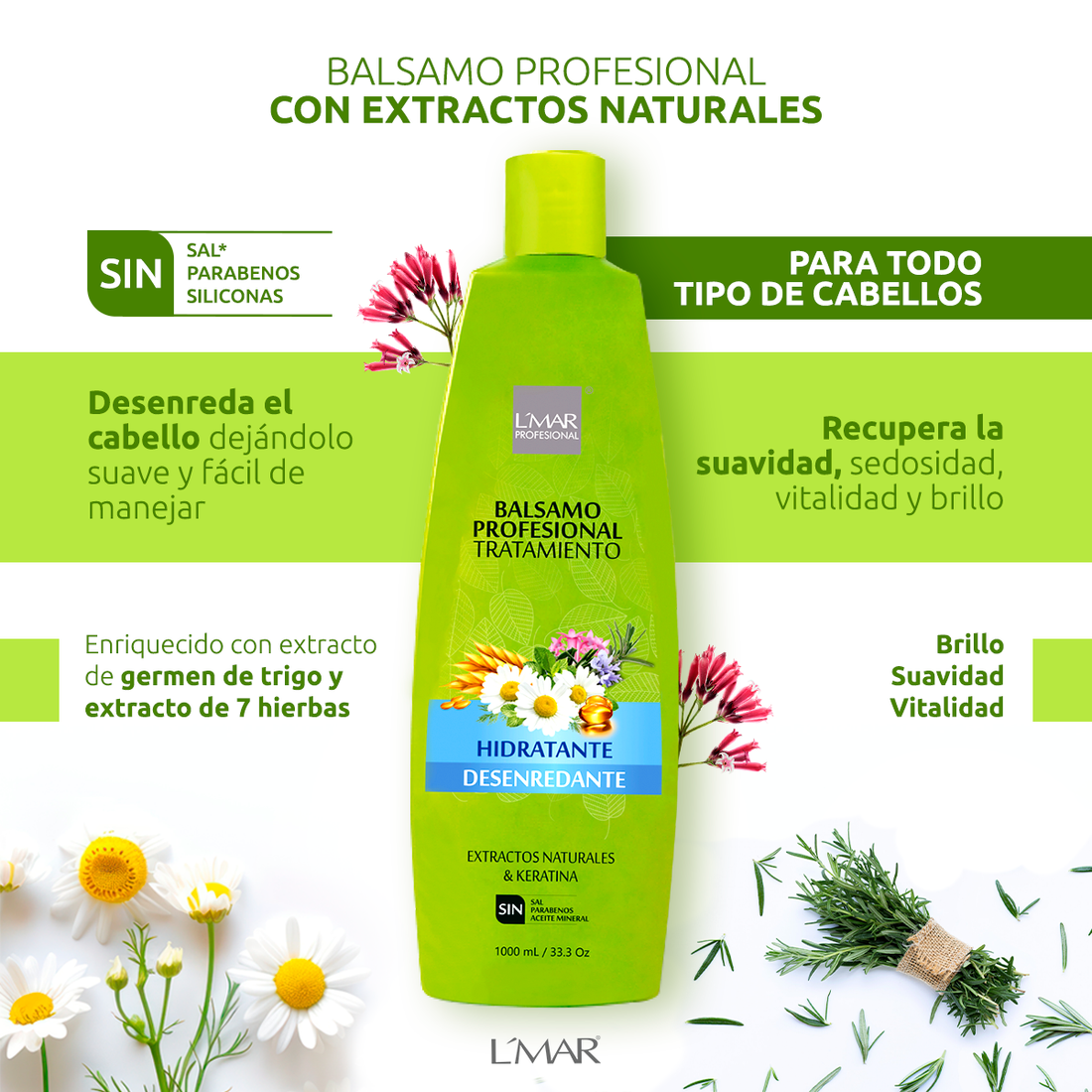 Bálsamo Profesional con Extractos Naturales