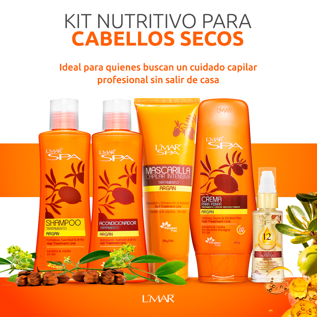 KIT NUTRITIVO PARA CABELLO SECOS