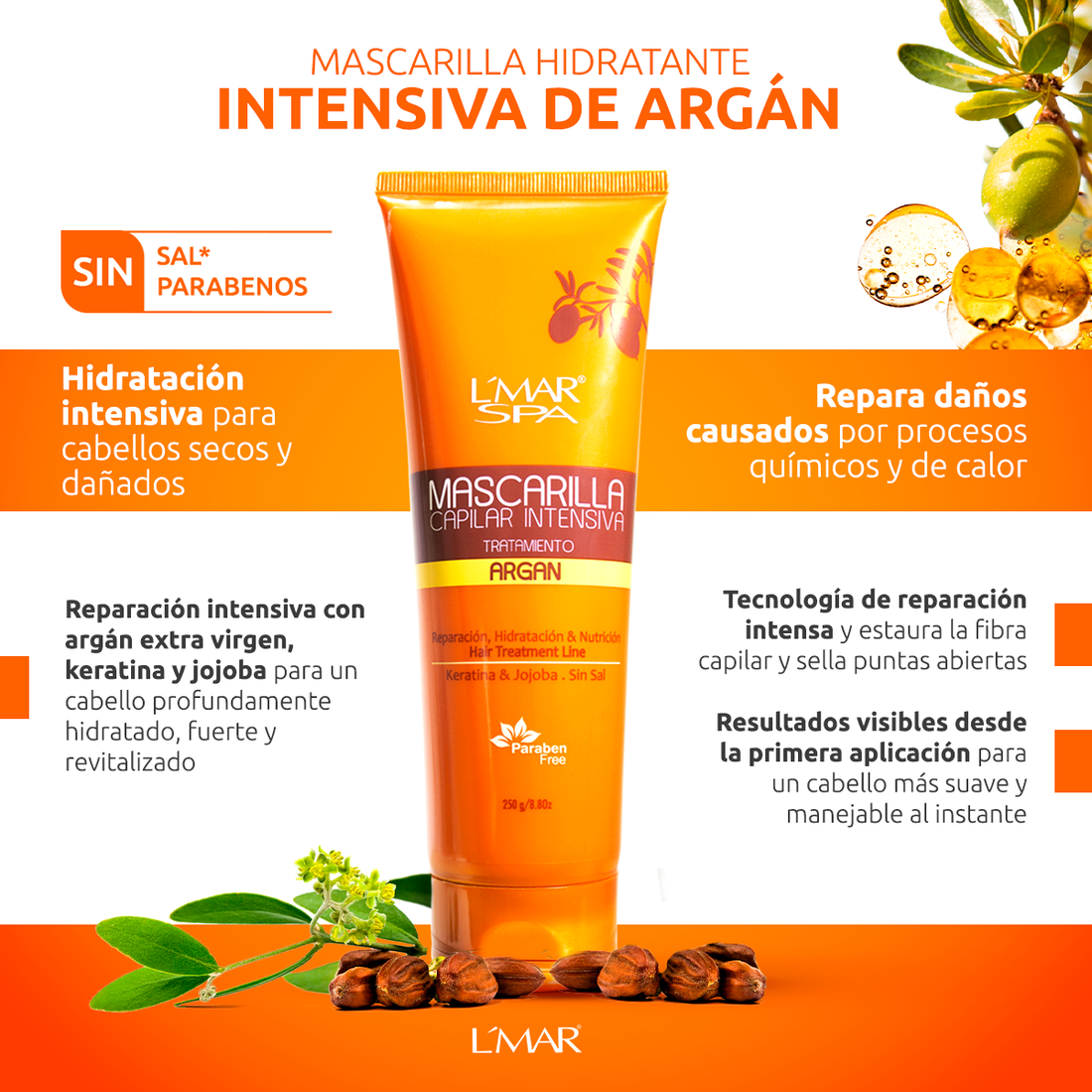 Mascarilla Hidratante Intensiva Argán