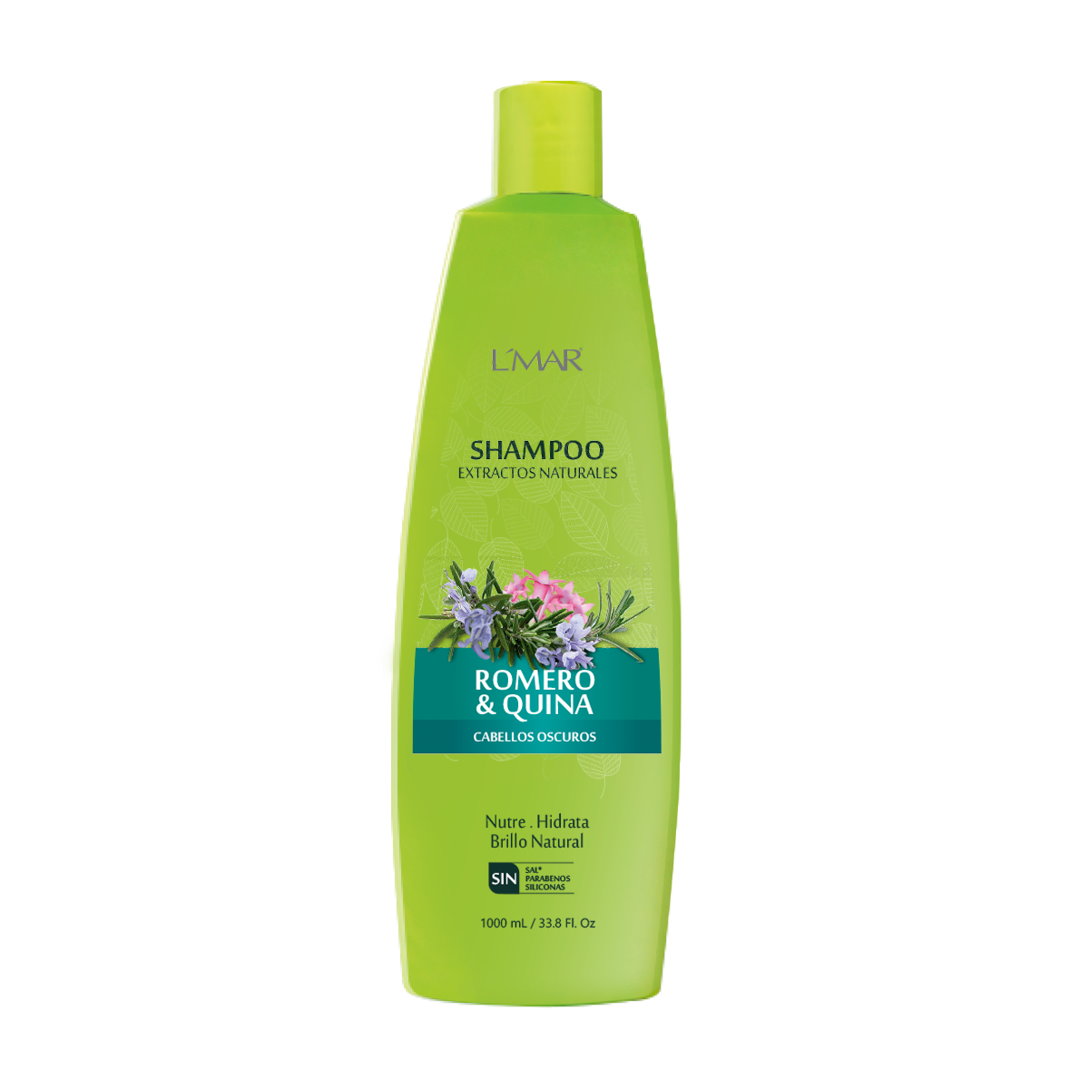 Shampoo con Extractos Naturales de romero y quina