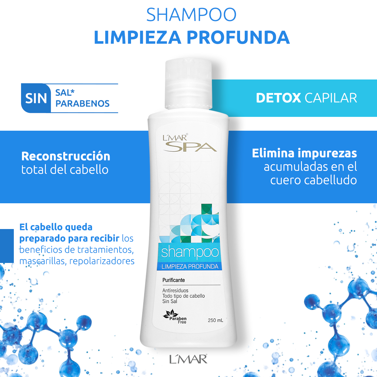 Shampoo Limpieza profunda L´mar Spa