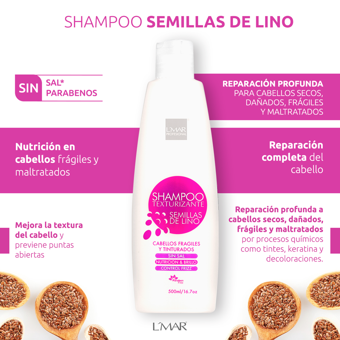 Shampoo semillas de lino