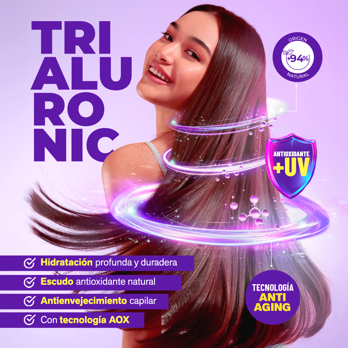 TRIALURONIC | Tratamiento capilar con ÁCIDO HIALURÓNICO TRIMOLECULAR